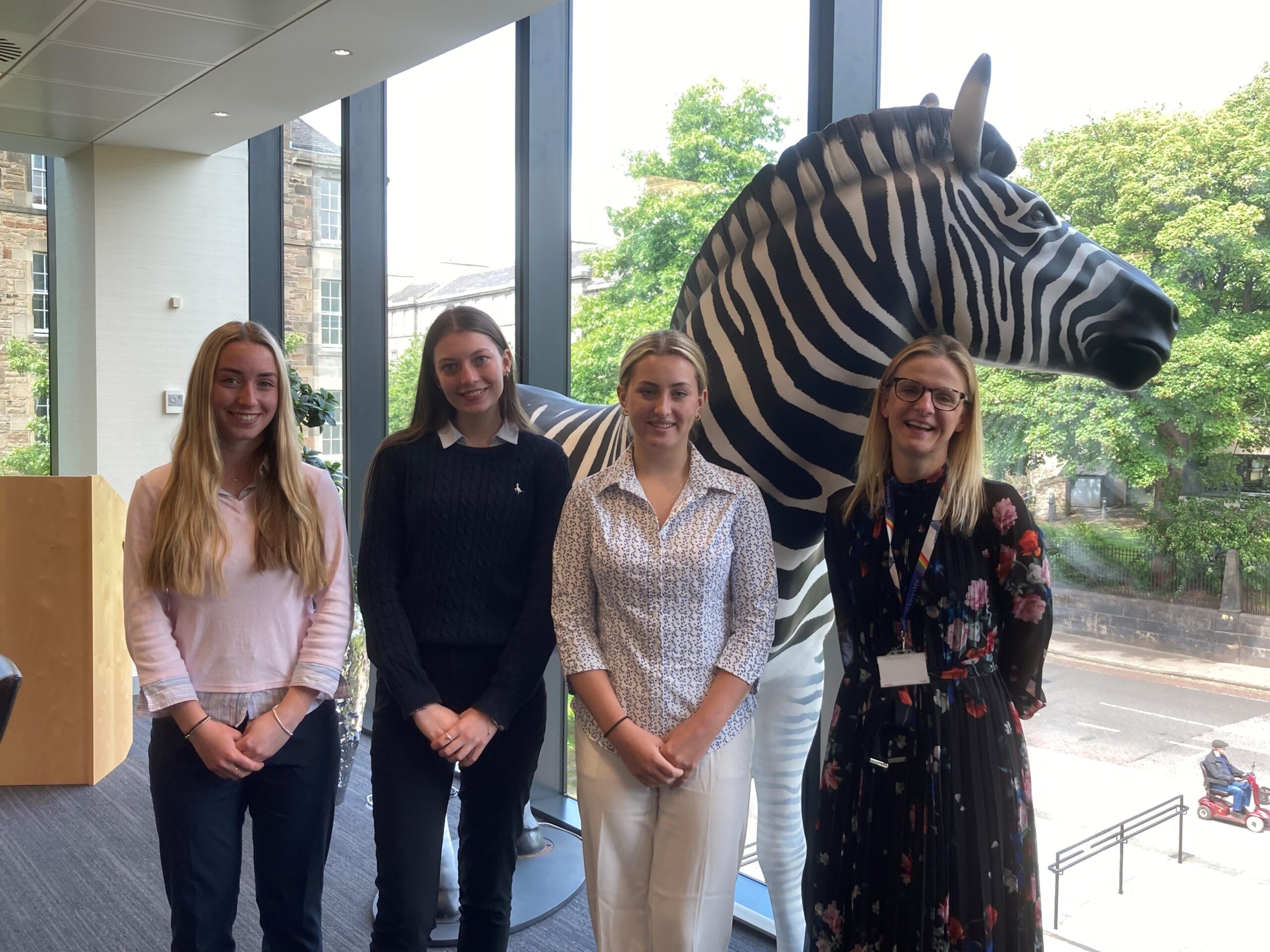 Jess, Isabella and Kirsten at Investec for work experience
